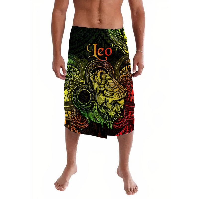 Leo Zodiac Polynesian Lavalava Unique Style Reggae LT8 Reggae - Polynesian Pride