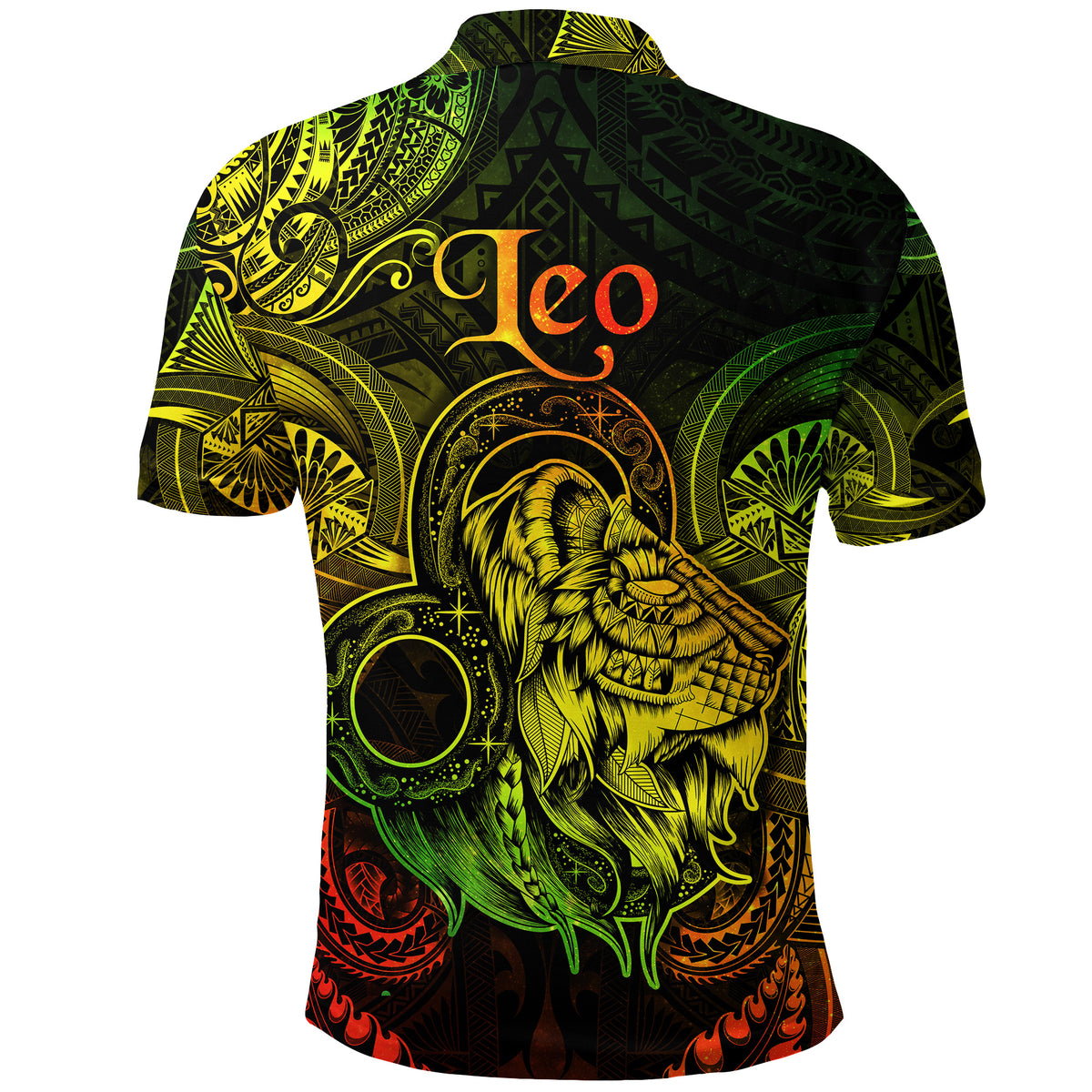 Leo Zodiac Polynesian Polo Shirt Unique Style Reggae LT8 - Polynesian Pride