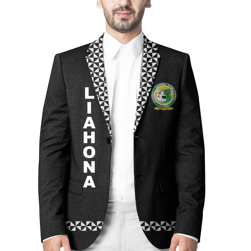 Tonga Liahona High School Blazer Simple Style - Black LT8 Unisex Black - Polynesian Pride