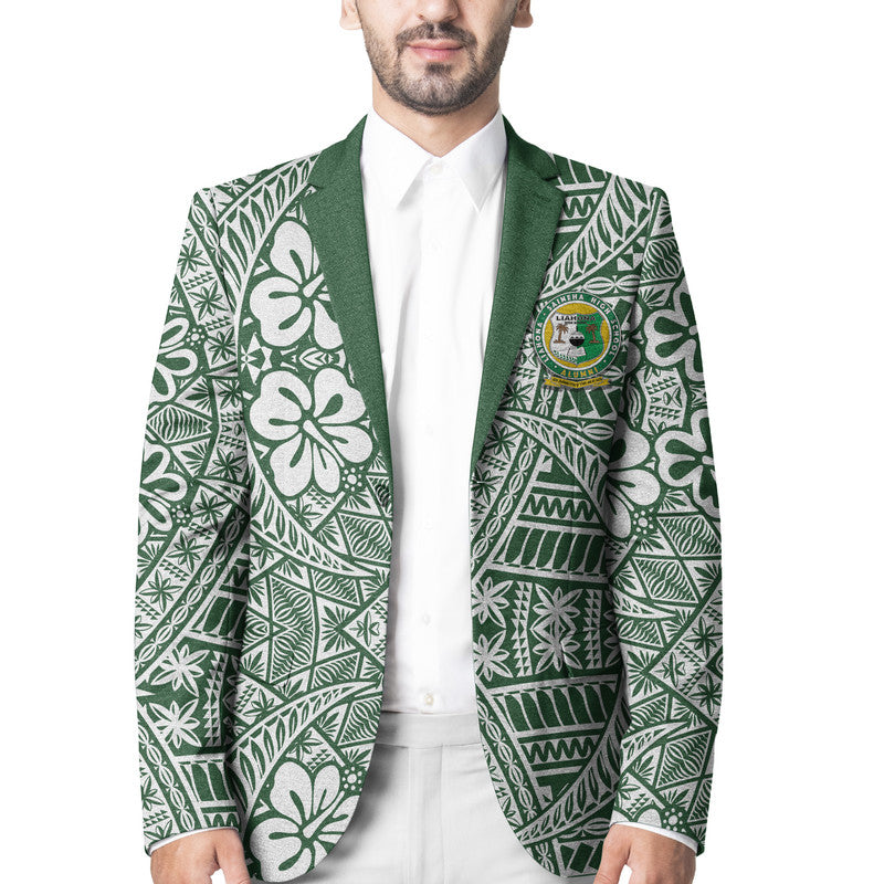 Tonga Liahona - Saineha High School Blazer Kupesi Vibes - Green LT8 Unisex Green - Polynesian Pride