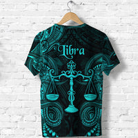 Libra Zodiac Polynesian T Shirt Unique Style Turquoise LT8 - Polynesian Pride