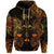 Custom Libra Zodiac Polynesian Zip Hoodie Unique Style Gold LT8 - Polynesian Pride