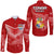 Tonga Mate Ma'a Rugby Kupesi Hawaii Long Sleeve Button Shirt LT9 Unisex Red - Polynesian Pride