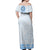 Personalised Tonga Apifo'ou College Off Shoulder Long Dress Viva AFC - White LT7 - Polynesian Pride