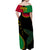 Vanuatu Father Lini Day Off Shoulder Long Dress Simple Style LT7 - Polynesian Pride