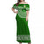 Liahona High School Tonga Off Shoulder Long Dress Kupesi Style - Ver03 LT7 Women Green - Polynesian Pride