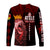 (Custom Personalize) Kolisi Tonga 'Atele Old Boys Long Sleeves Shirt Red Lions LT7 - Polynesian Pride