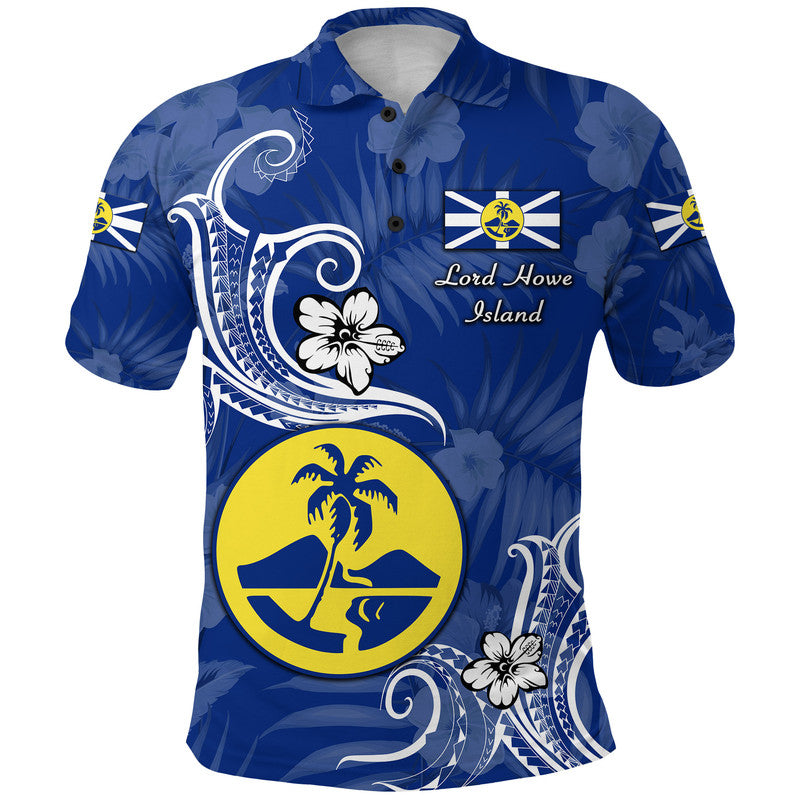Custom Lord Howe Island Polo Shirt Unique Polynesian White Vibes LT8 - Polynesian Pride