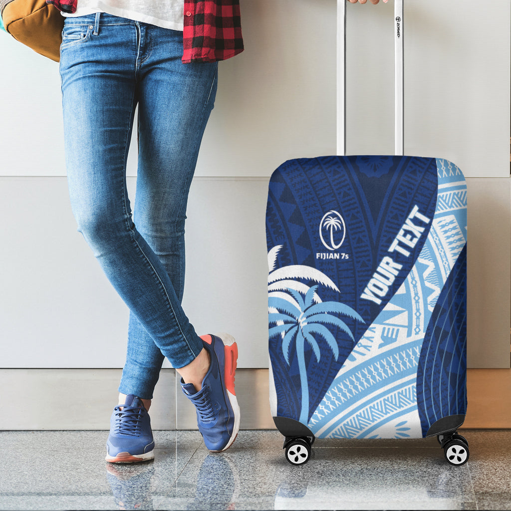 Personalised Fiji Sevens Luggage Cover Kaiviti Kesakesa LT7 - Polynesian Pride