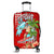 (Custom Personalised) Hawaii Mele Kalikimaka Luggage Cover Santa Claus Surfing Xmas Time LT9 Red - Polynesian Pride