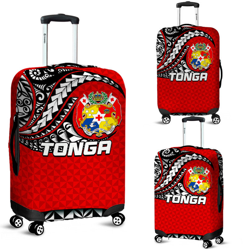 Tonga Luggage Cover Polynesian Tattoo LT6 - Polynesian Pride