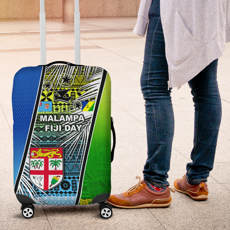 Vanuatu Malampa Fiji Day Luggage Cover 2022 LT6 Blue - Polynesian Pride