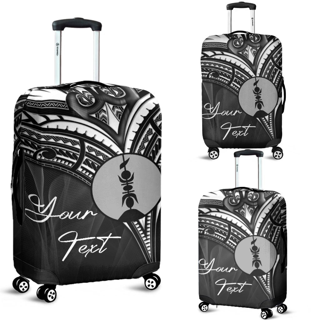 New Caledonia Custom Personalised Luggage Covers - Cross Style Black - Polynesian Pride