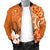 Chuuk Men's Bomber Jacket - Chuuk Spirit Orange - Polynesian Pride