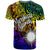 Marshall Islands Custom T Shirt Rainbow Polynesian Pattern - Polynesian Pride