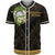 Marshall Islands Baseball Shirt - Polynesian Gold Patterns Collection Unisex Black - Polynesian Pride