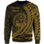 Marshall Islands Sweatshirt - Wings Style Gold Color Unisex Gold - Polynesian Pride