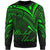 Marshall Islands Sweatshirt - Cross Style Green Color Unisex Black - Polynesian Pride