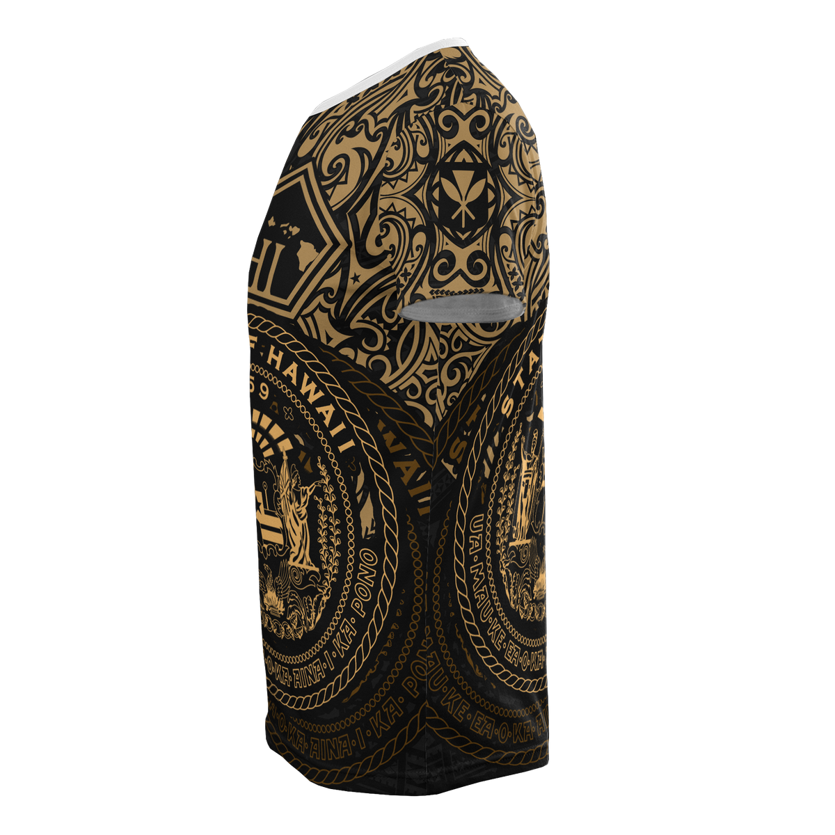 Hawaii Pride T Shirt Hawaii Seal Polynesian Tattoo (Gold) - Polynesian Pride