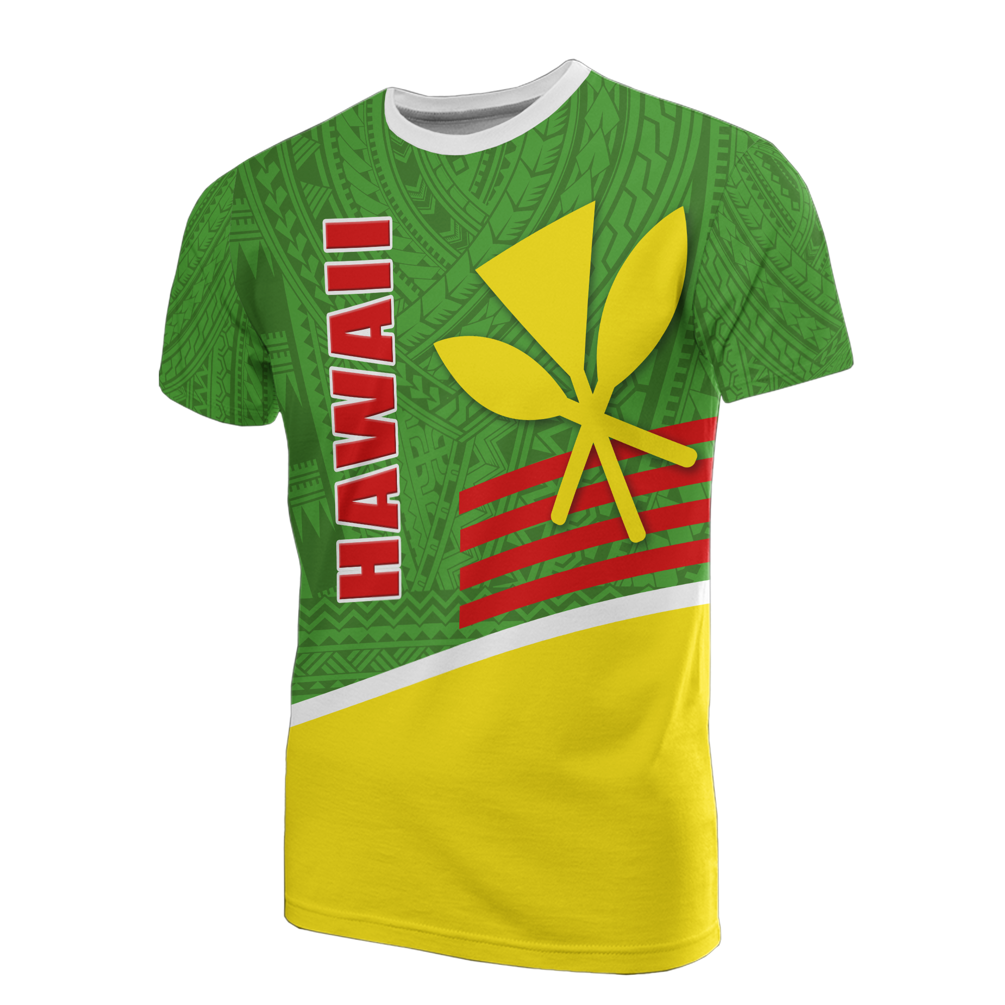 Polynesian Hawaii T Shirt Hawaiian Kanaka Maoli Unisex GREEN - Polynesian Pride