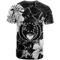 Pohnpei Micronesia T Shirt White Hibiscus Palm Monstera - Polynesian Pride