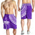 Fiji Rugby Sevens Men Shorts Fijian 7s Tapa Polynesian Purple LT13 - Polynesian Pride