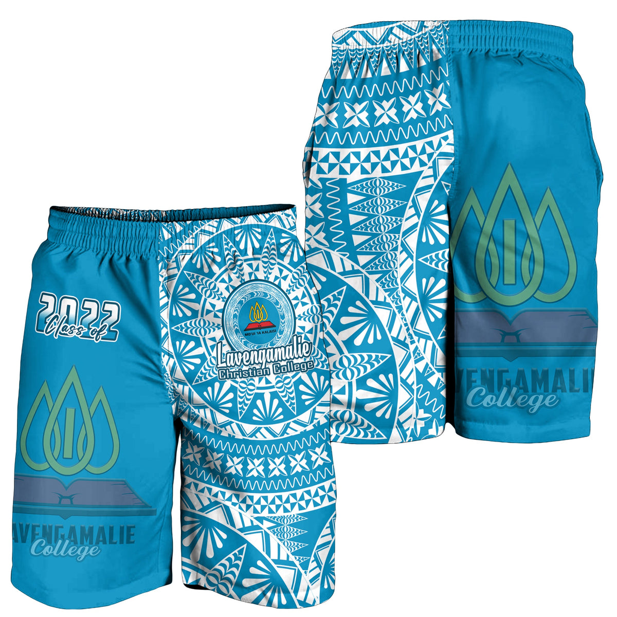 (Custom Your Class Year) Lavengamalie Tonga College Men Shorts Class Of Year Tongan Ngatu Pattern LT14 - Polynesian Pride