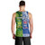 (Custom Personalised) Samoa Rugby and Australia Rugby Men Tank Top Toa Samoa Mix Kangaroos Pacific LT14 - Polynesian Pride