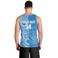 (Custom Text And Number) Apifoou Tonga College Men Tank Top Class Of Year Tongan Ngatu Pattern LT14 - Polynesian Pride