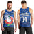 (Custom Text And Number) Samoa Rugby Men Tank Top Manu Samoa Polynesian Hibiscus Blue Style LT14 - Polynesian Pride