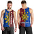 Philippines Men Tank Top Pilipinas Sun Mix Polynesian Pattern LT14 - Polynesian Pride