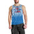 Samoa Rugby Men Tank Top Toa Samoa Polynesian Pacific Blue Version LT14 - Polynesian Pride