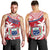 Samoa Men Tank Top Samoan Coat Of Arms With Coconut Red Style LT14 - Polynesian Pride