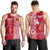 (Custom Text And Number) Beulah Tonga College Men Tank Top Class Of Year Tongan Ngatu Pattern LT14 Maroon - Polynesian Pride