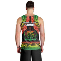 Samoa Rugby Men Tank Top Teuila Torch Ginger Gradient Style LT14 - Polynesian Pride