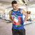 Samoa Rugby Men Tank Top Manu Samoa Polynesian Hibiscus Blue Style LT14 - Polynesian Pride