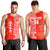 (Custom Text And Number) Kolisi Tonga High School Men Tank Top Class Of Year Tongan Ngatu Pattern LT14 Red - Polynesian Pride