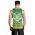 (Custom Personalised) Cook Islands Men Tank Top Circle Pattern Mix Sea Turtle Green Version LT14 - Polynesian Pride