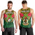 (Custom Personalised) Vanuatu Rugby Men Tank Top Coat Of Arms Polynesian Pattern LT14 Green - Polynesian Pride