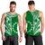 Cook Islands Tatau Men Tank Top Symbolize Passion Stars Version Green LT13 - Polynesian Pride