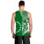 Cook Islands Tatau Men Tank Top Symbolize Passion Stars Version Green LT13 - Polynesian Pride