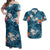 Fiji Hibiscus Matching Hawaiian Shirt and Dress Hawaii Style No.1 LT6 Blue - Polynesian Pride