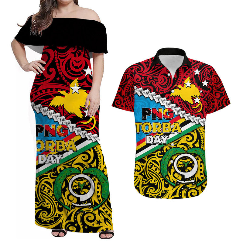 PNG Torba Day Matching Dress and Hawaiian Shirt Happy Day LT6 Art - Polynesian Pride