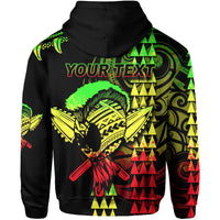 Custom Hawaii Polynesian Warrior Kakau Hoodie Reggage LT6 - Polynesian Pride