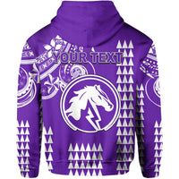 Custom Hawaii High School Pearl City Hoodie Mix Kakau LT6 - Polynesian Pride