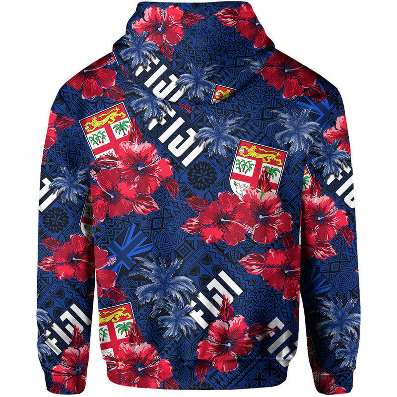 Fiji Hibiscus Hoodie Hawaii Style No.2 LT6 - Polynesian Pride