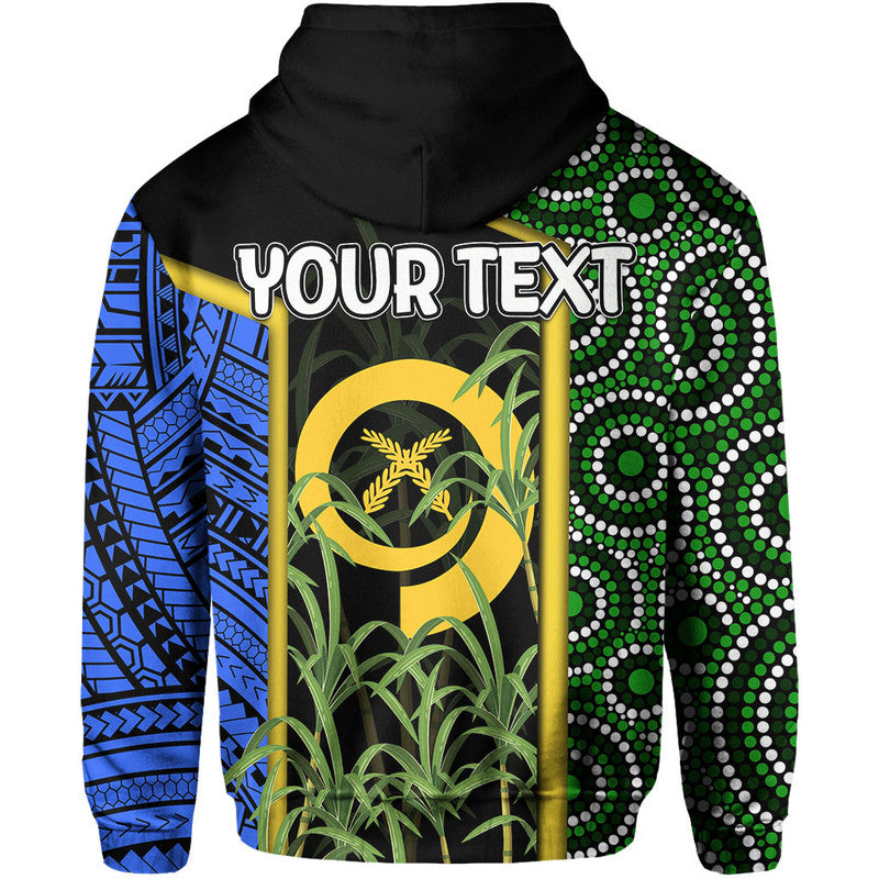 Custom South Sea Islanders Flag Style Hoodie Vanuatu LT6 - Polynesian Pride