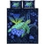 Hawaii Turtle Hibiscus Polynesian Quilt Bed Set - Jade Stone - AH Blue - Polynesian Pride