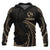 Tonga Polynesian ll Over Hoodie Gold Tribal Wave Unisex Black - Polynesian Pride