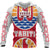 Tahiti All Over Hoodie Coat of Arm Unisex Red - Polynesian Pride